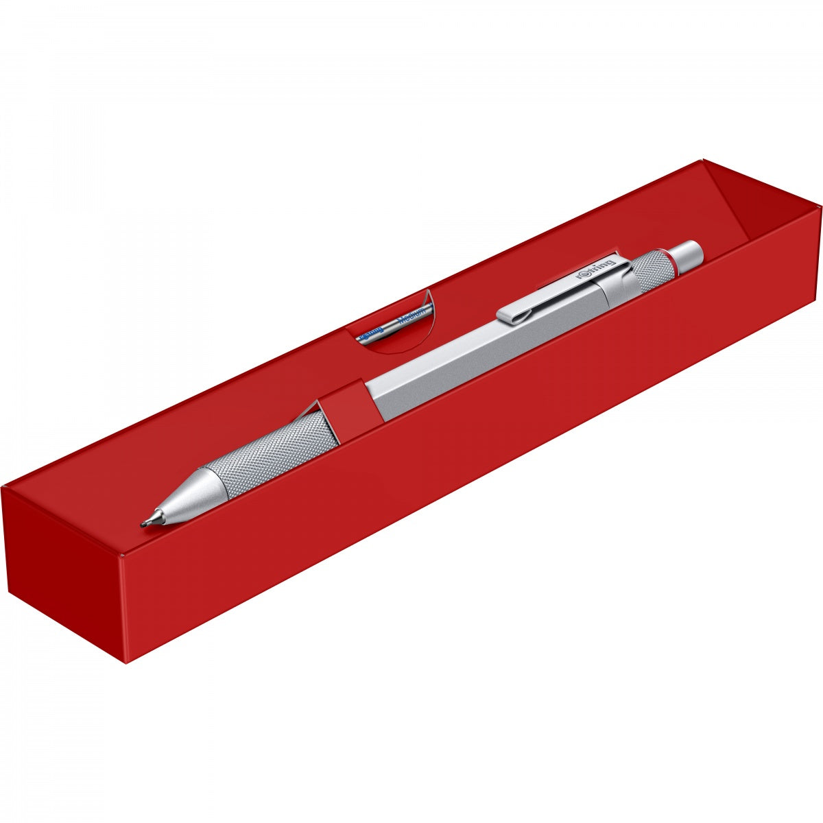 Rotring Multipen 600 Multifunktions-Kugelschreiber – 3 Farben (Schwarz/Blau/Rot), 0,5 mm Bleistift, nachfüllbar