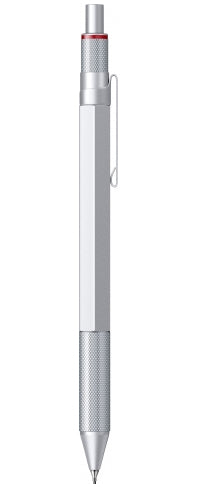 Rotring Multipen 600 Multifunktions-Kugelschreiber – 3 Farben (Schwarz/Blau/Rot), 0,5 mm Bleistift, nachfüllbar