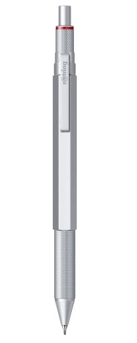 Rotring Multipen 600 Multifunktions-Kugelschreiber – 3 Farben (Schwarz/Blau/Rot), 0,5 mm Bleistift, nachfüllbar