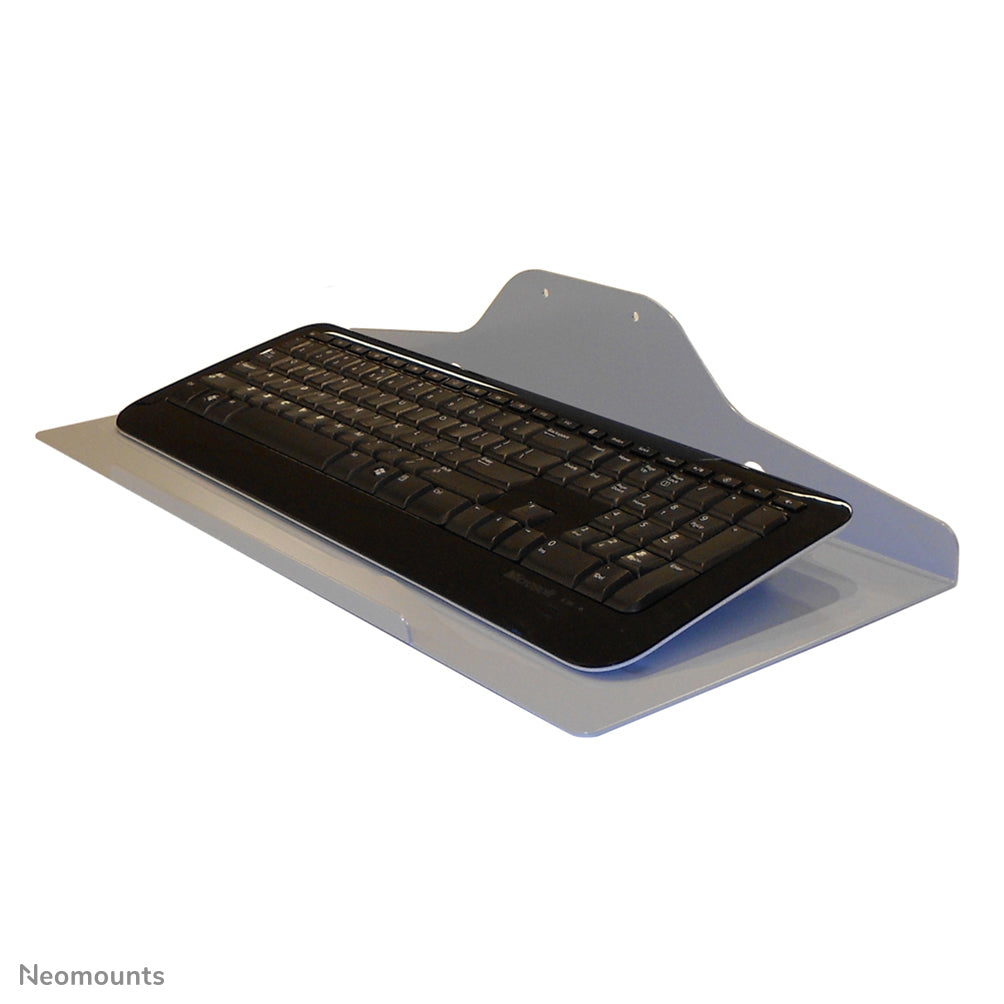 Neomounts Universal Keyboard & Mouse – Tastaturablage, VESA 75×75, 50 cm, Traglast 10 kg, Silber