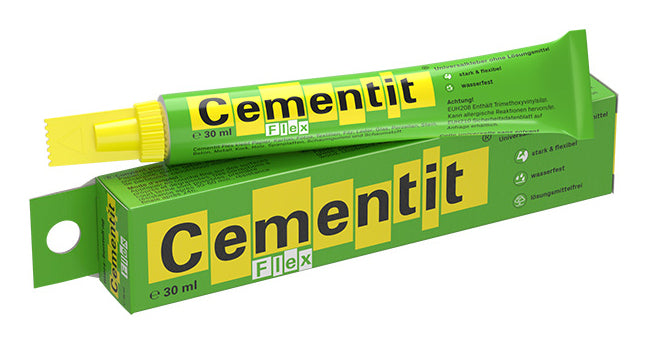 Cementit Flex Alleskleber – permanent, transparent, lösemittelfrei, wasserfest, 30 ml