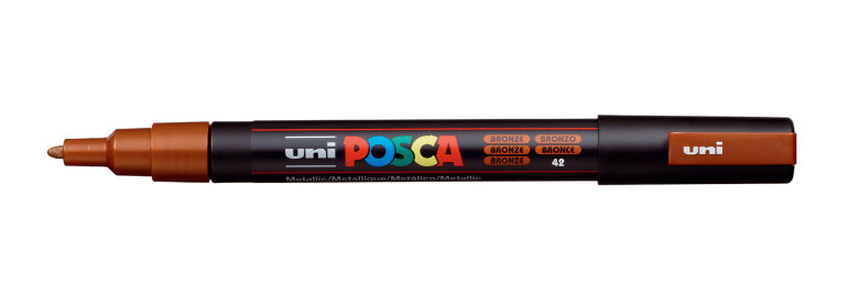 Uni-Ball Kreidemarker – Rund, 0,9–1,3 mm – Bronze