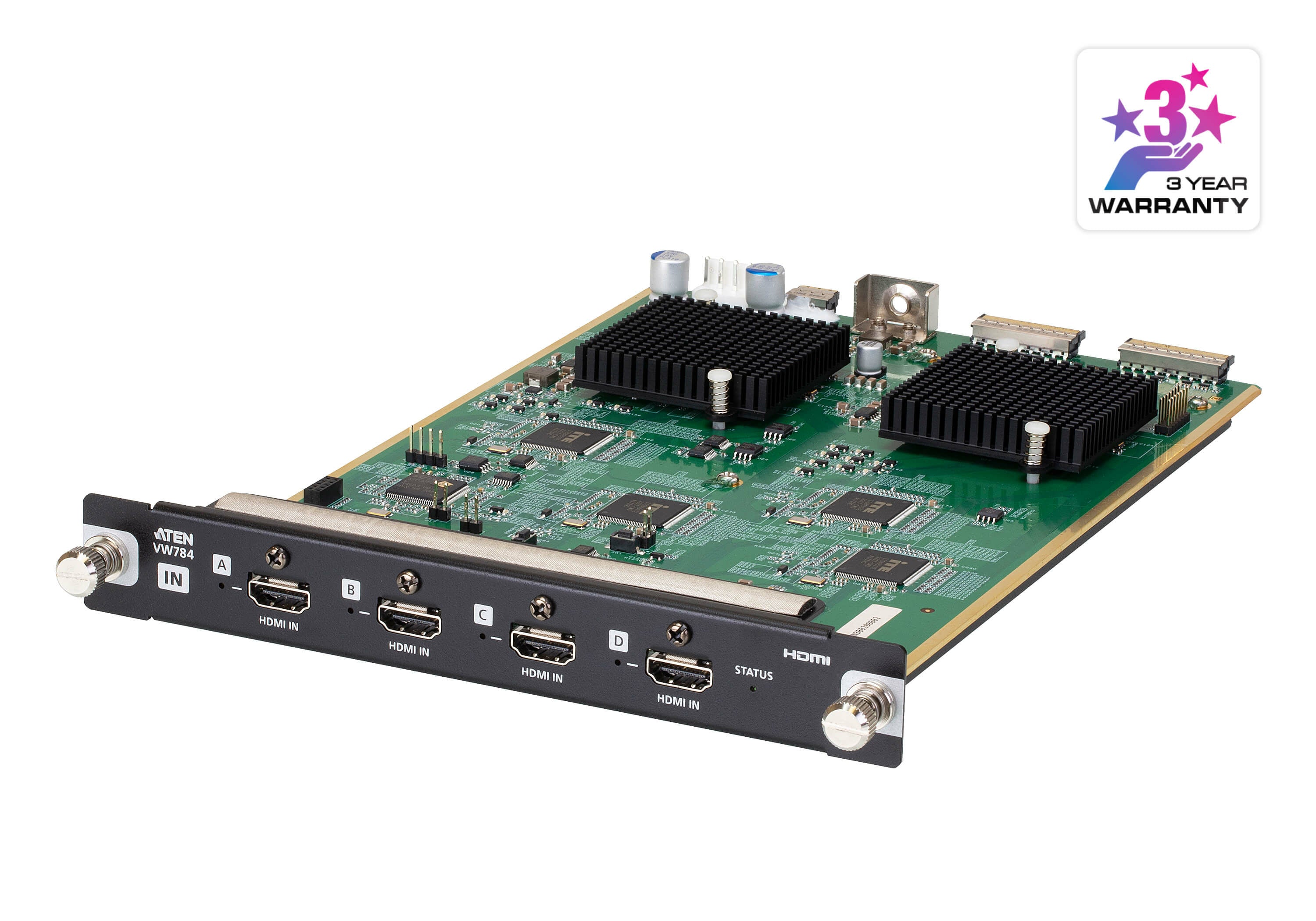 ATEN VW784 – 4-Port HDMI Eingabekarte, 4K, HDR, HDCP 2.2, Hot-Swap, für VW3620