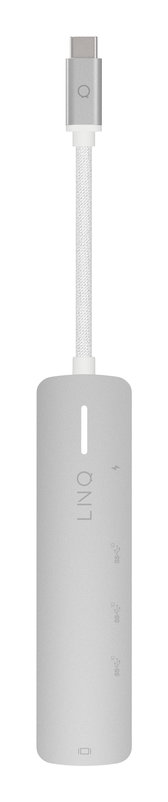 LINQ ProConnect Multiport-Adapter – USB-C, 1× HDMI, 1× USB-A, 3× USB-C, 140 W PD, 2.5GbE