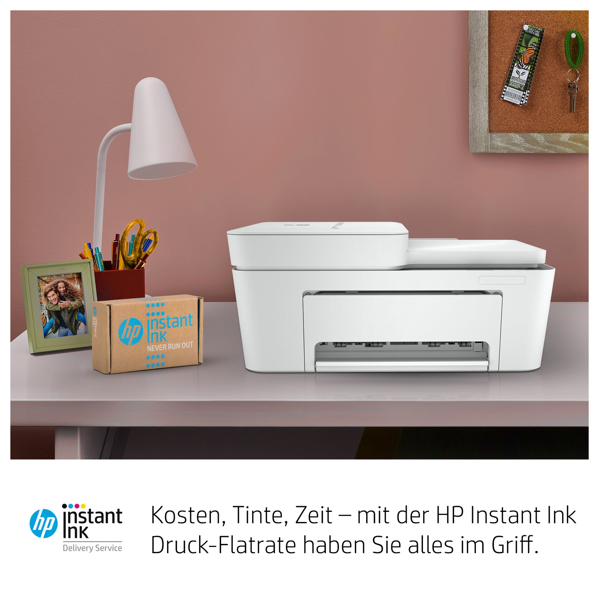 HP DeskJet Plus 4120 – Farbtintenstrahl-Multifunktionsdrucker, A4, 4-in-1, Duplex, ADF, WLAN