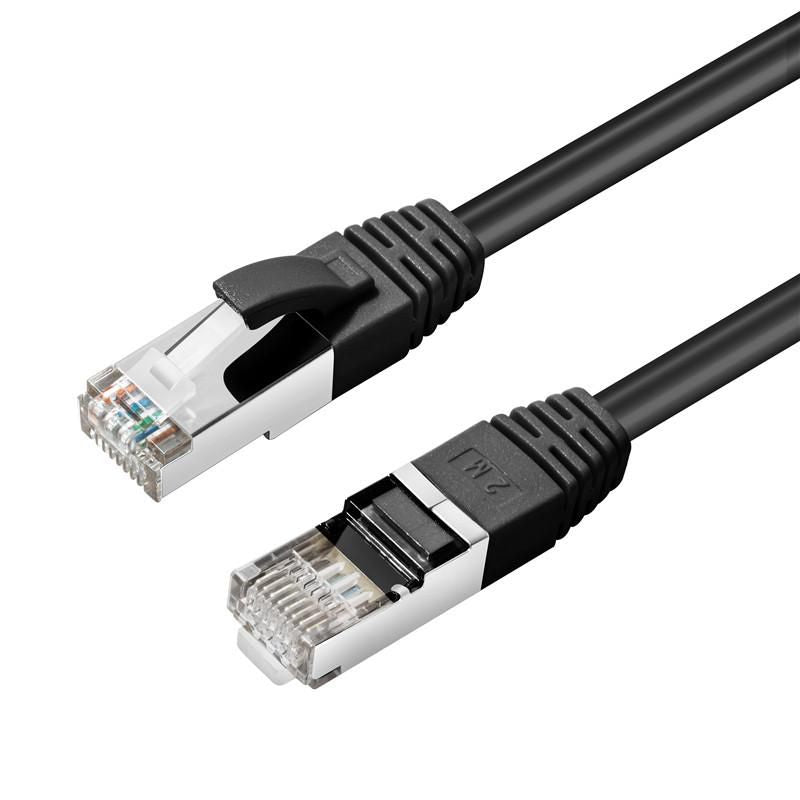 Microconnect Patchkabel – Cat6 S/FTP, 5 m, Schwarz, LSZH, RJ‑45