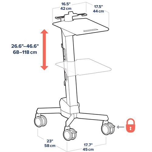 Ergotron Neo-Flex Laptop Cart Prospektständer