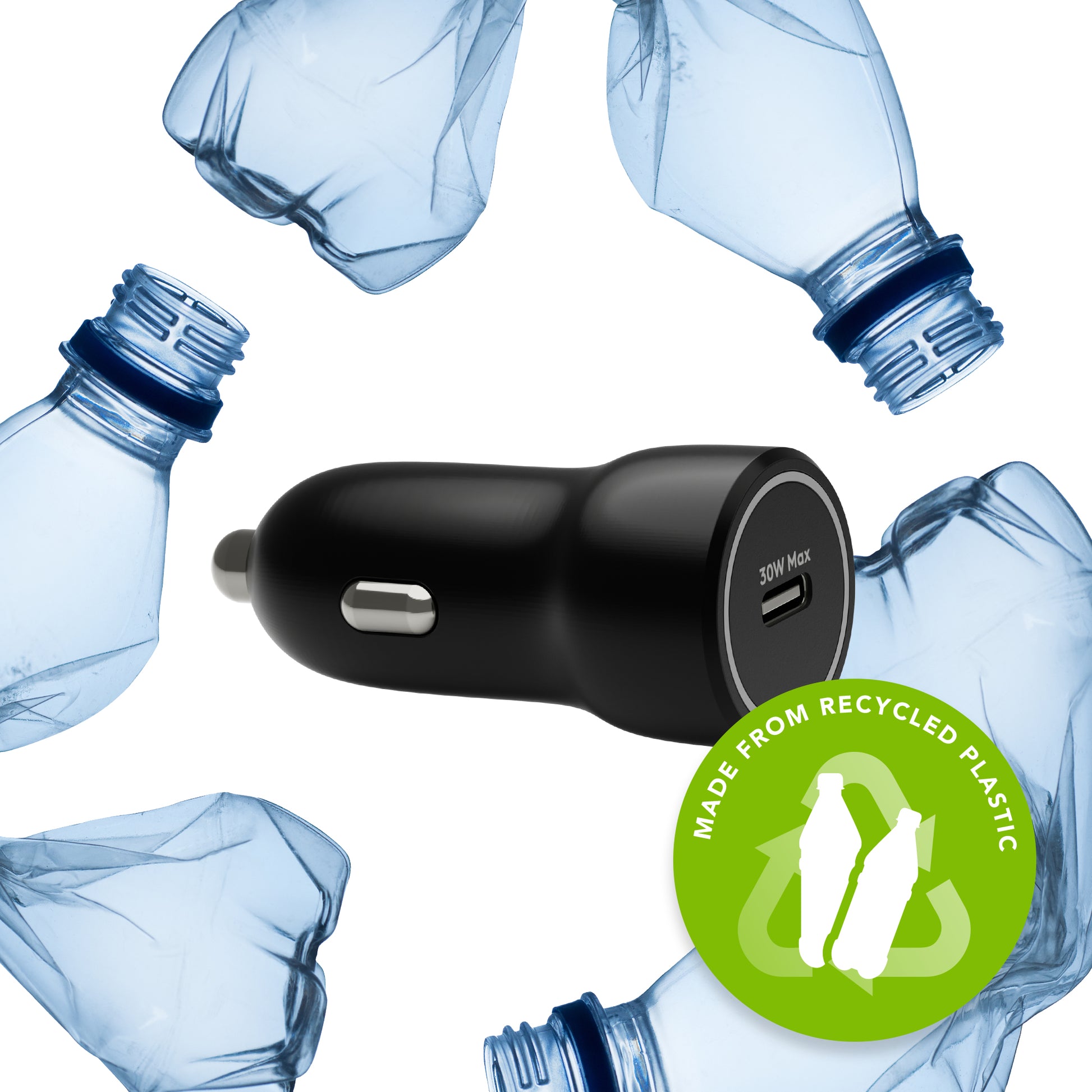 dbramante1928 re-charge Auto-Ladegerät 30 W – USB-C×1 – PD – Schwarz