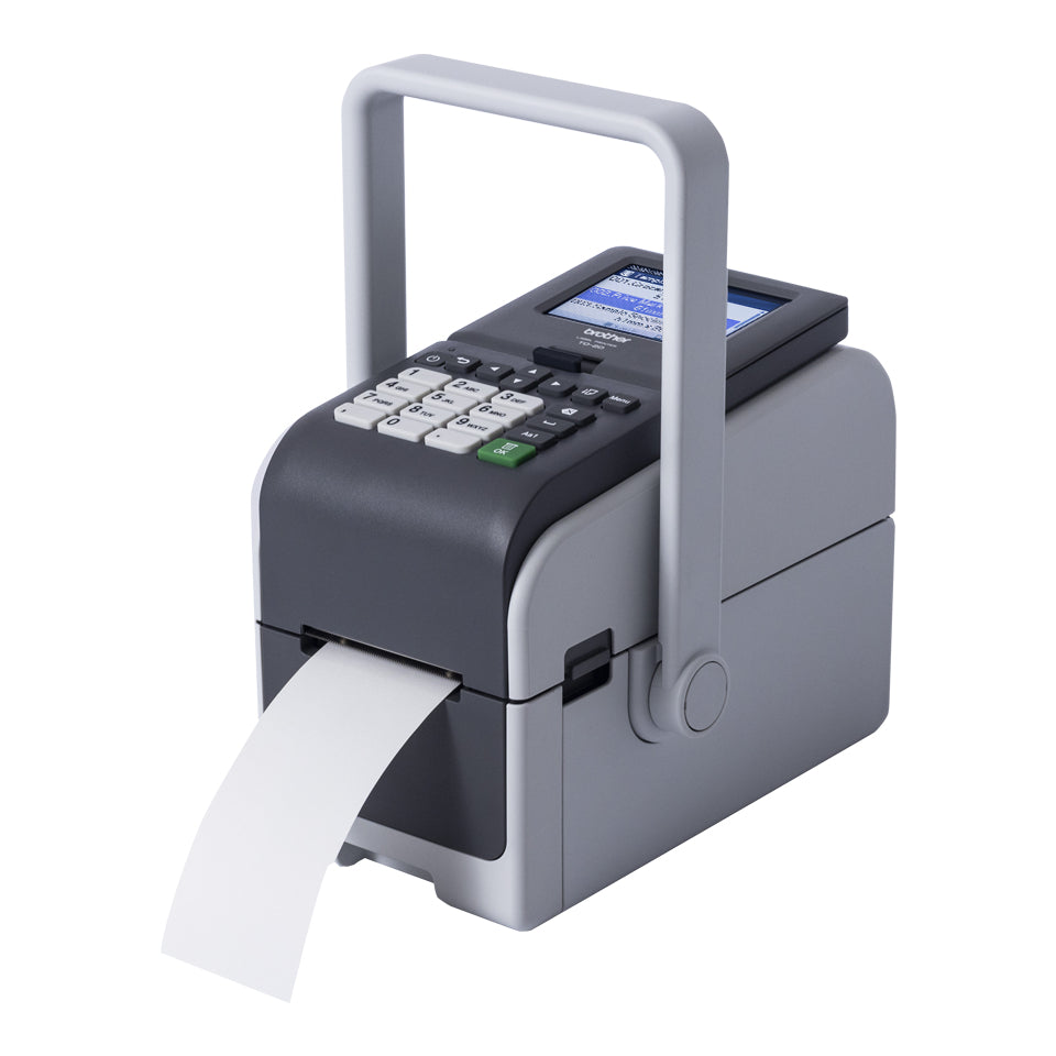 Brother Etikettendrucker für Etiketten bis 50,8 mm, Akku-Option, LCD-Display, USB, LAN, 300 dpi