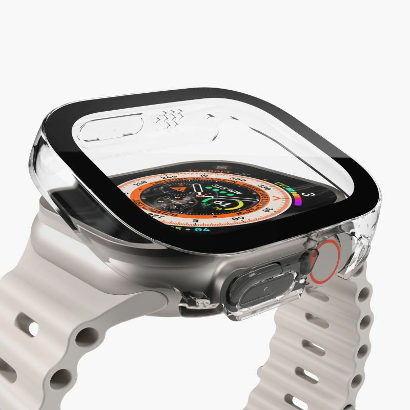 Vonmählen Thin Case 49 mm – Silikon, Transparent, für Apple Watch Ultra 1/2