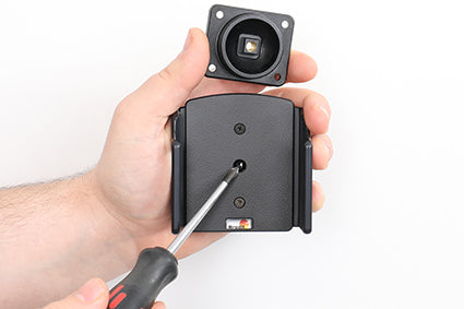 Brodit Auto-Halterung (passiv) – Neigbar 0–17°, 360° drehbar – Auto – für iPhone 15, iPhone 15 Pro – Schwarz