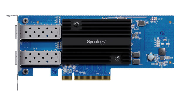 Synology E25G30-F2 25GbE-Karte – PCIe 3.0, 2× SFP28, für Synology FS6400, HD6500, DS3622xs+ und andere