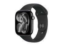 Apple Watch S11 – Smartwatch – 46 mm, LTE, OLED, 50 m, Schwarz, Bandgrösse S/M, Sportarmband