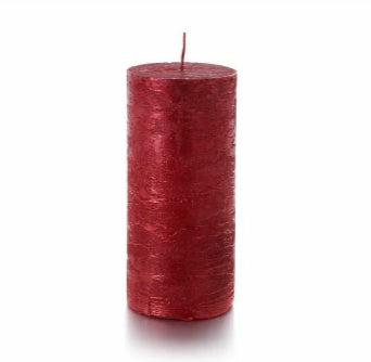 Balthasar Zylinderkerze – Ø 7 × 15 cm – Rot