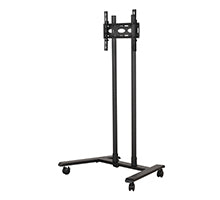 B-Tech TV-Wagen – bis 75" – VESA 600×400 – bis 70 kg, mit Rollen – Schwarz