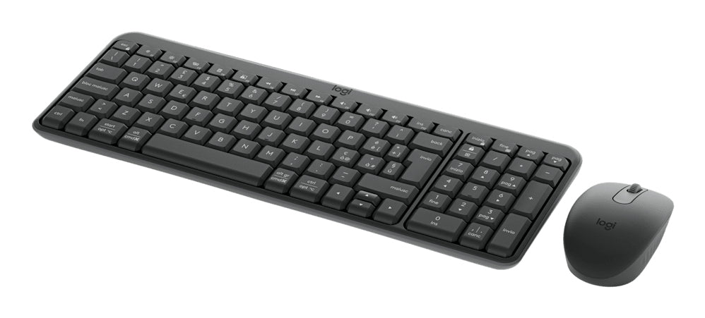 Logitech MK250 – Tastatur-Maus-Set – Membran – Bluetooth & 2,4 GHz – QWERTY (IT) – Graphit