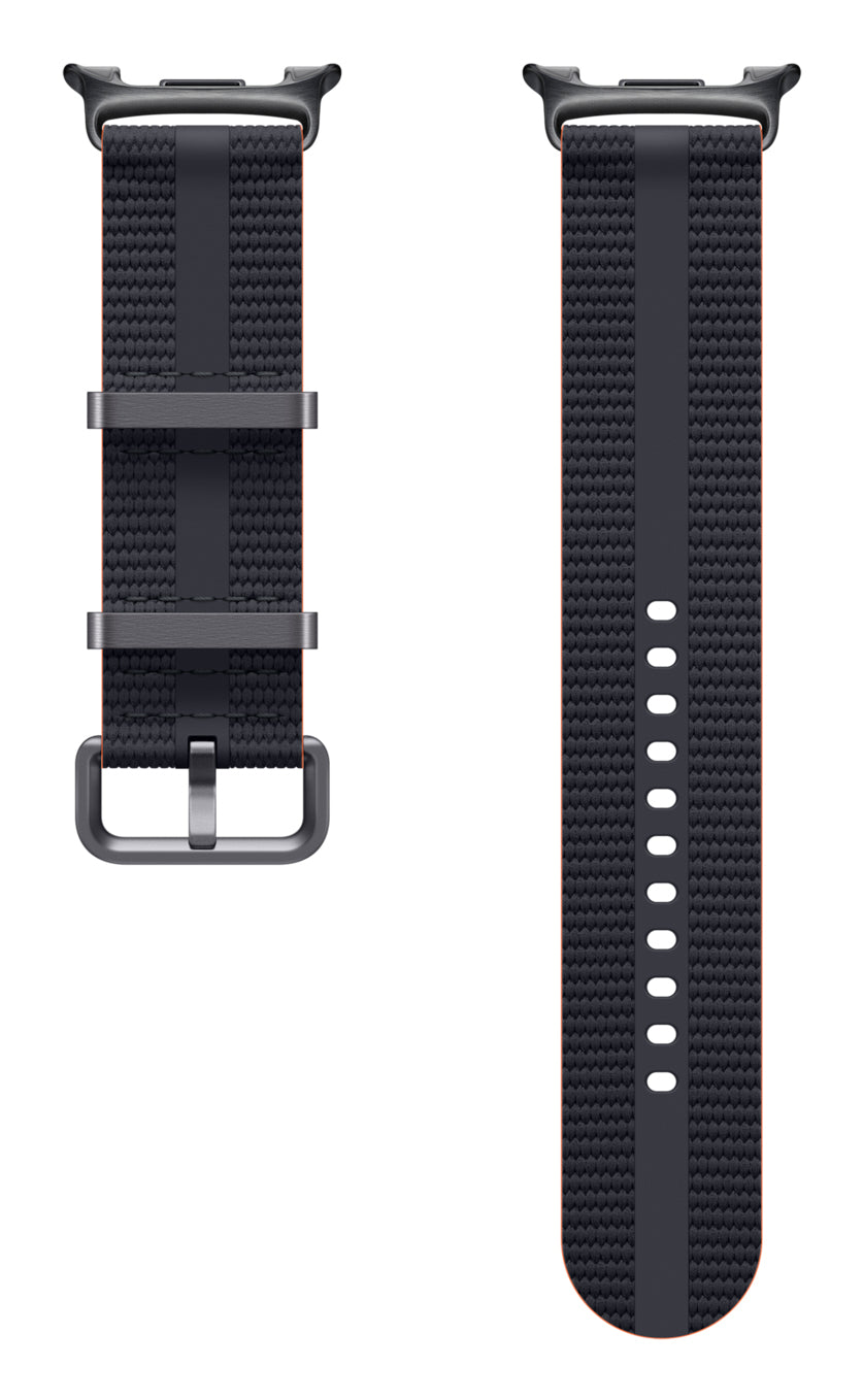 Samsung Watch 8 Athleisure – Armband – für Galaxy Watch8, Watch8 Classic, Dunkelgrau, M/L, Nylon