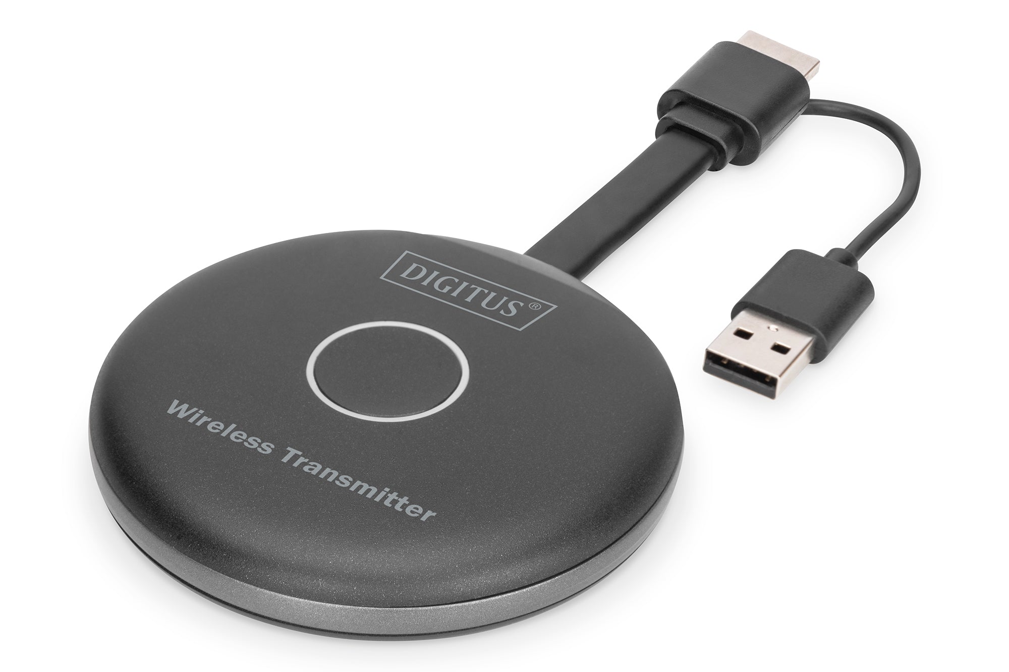 Digitus Sender – 1920×1080, kabellos, HDMI – für Click & Present Pro (DS-55317) – Grau/Schwarz, ABS