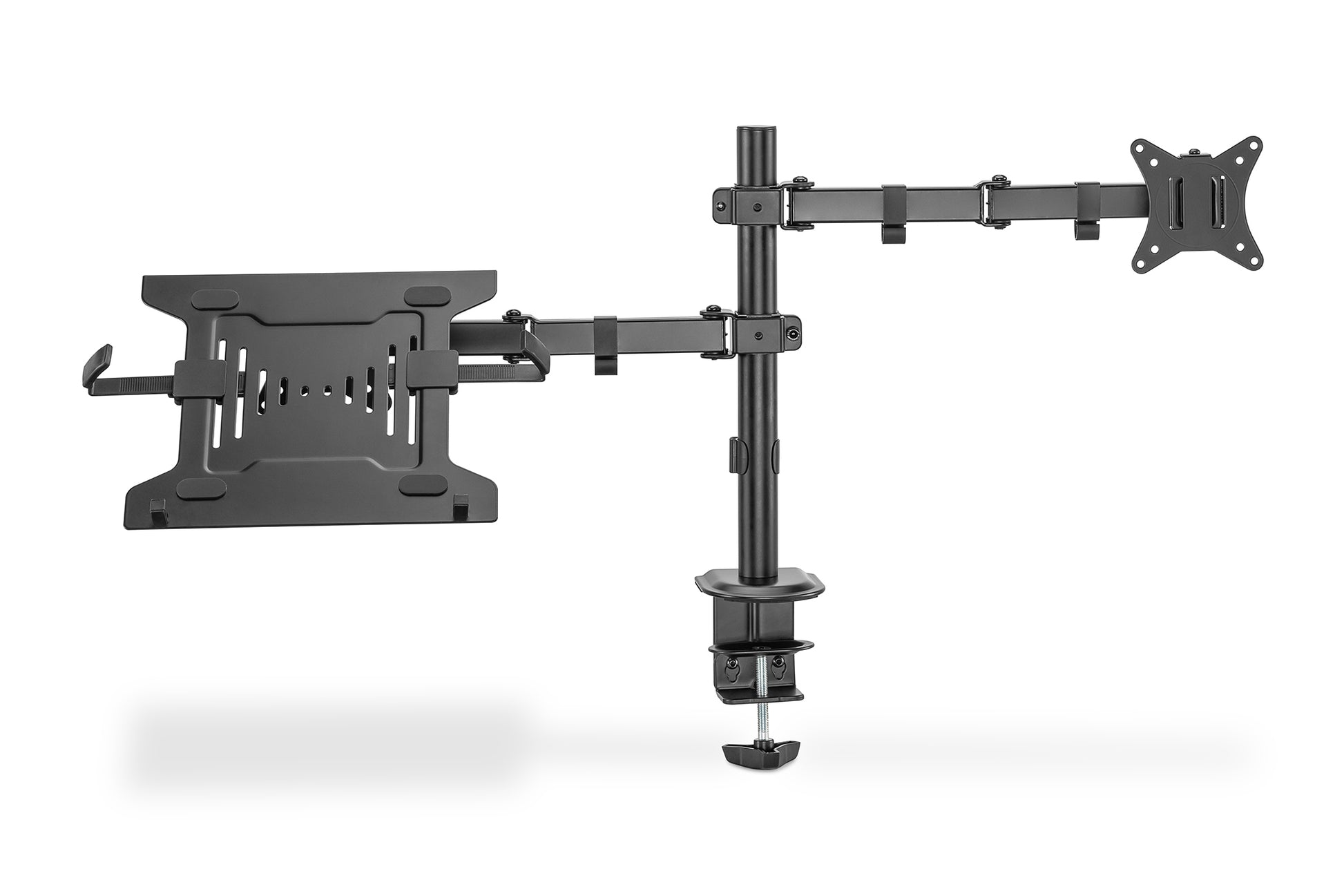 Digitus Monitorarm, Tischklemme/Tischdurchführung, bis 32", VESA 75 × 75/100 × 100 mm, 9 kg, schwarz