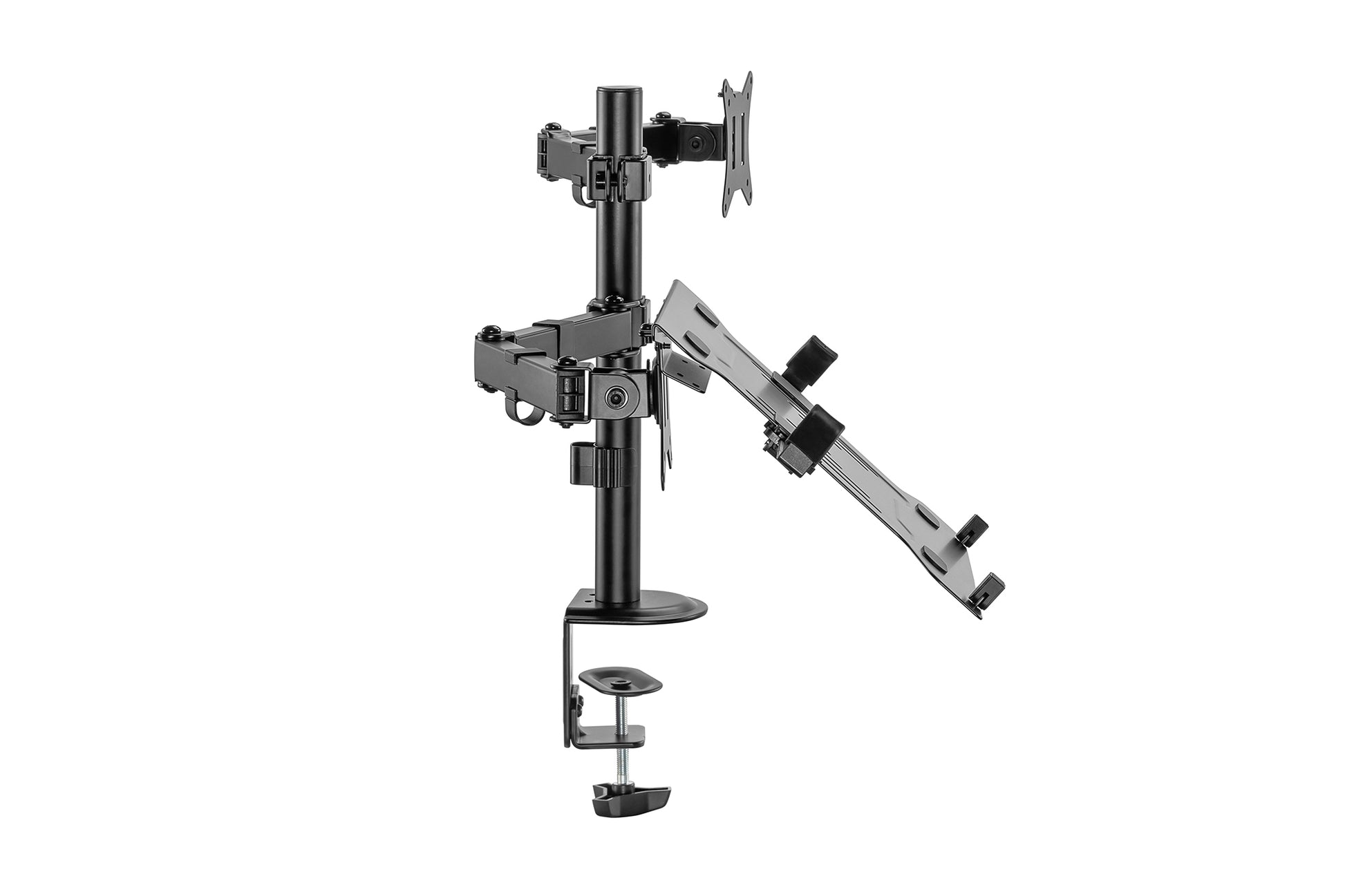 Digitus Monitorarm, Tischklemme/Tischdurchführung, bis 32", VESA 75 × 75/100 × 100 mm, 9 kg, schwarz