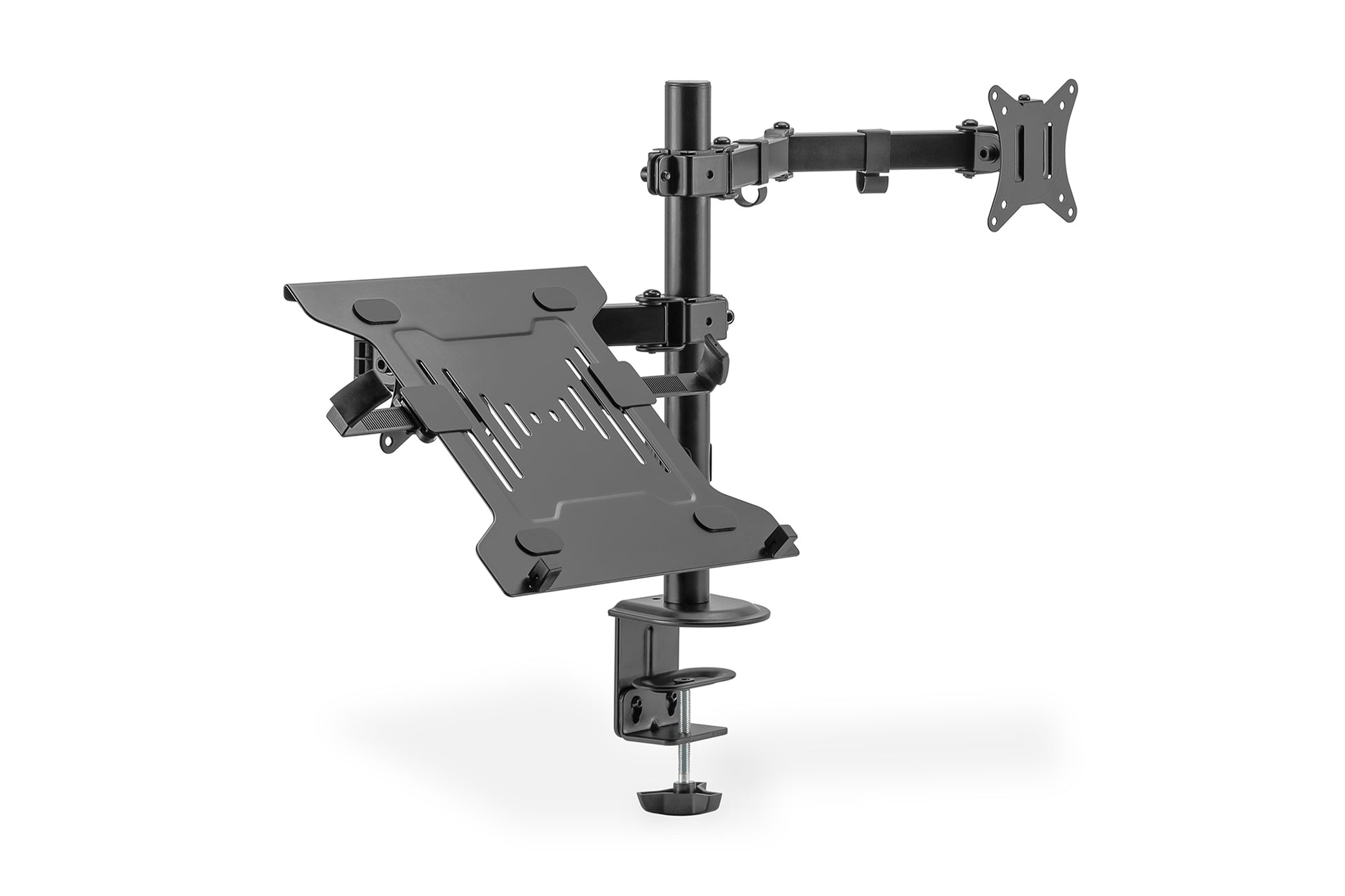 Digitus Monitorarm, Tischklemme/Tischdurchführung, bis 32", VESA 75 × 75/100 × 100 mm, 9 kg, schwarz