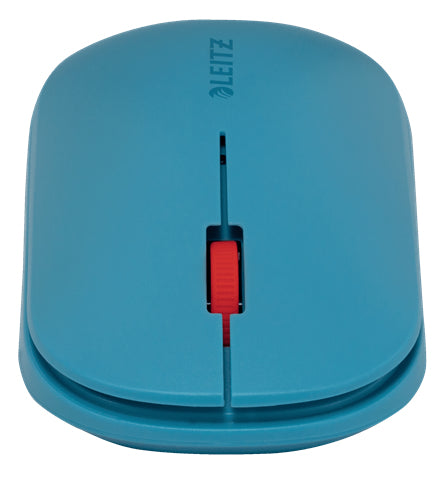 Leitz Cosy – Maus – Kabellos (Bluetooth/2,4 GHz), beidhändig, Blau