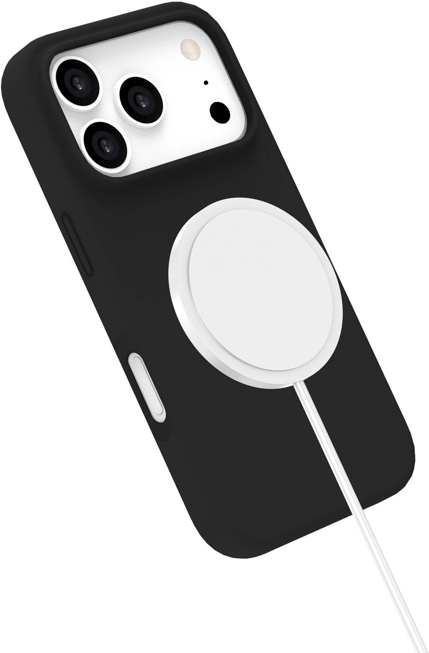 eSTUFF INFINITE (GRS) ROME Backcover – für Apple iPhone 17 Pro, PC+Silikon, Schwarz, bis 2 m sturzsicher