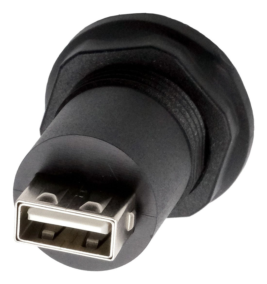 EXSYS USB-Adapter USB-A auf USB-A – USB 2.0 (480 Mbit/s) – Flach, Kunststoff – Schwarz