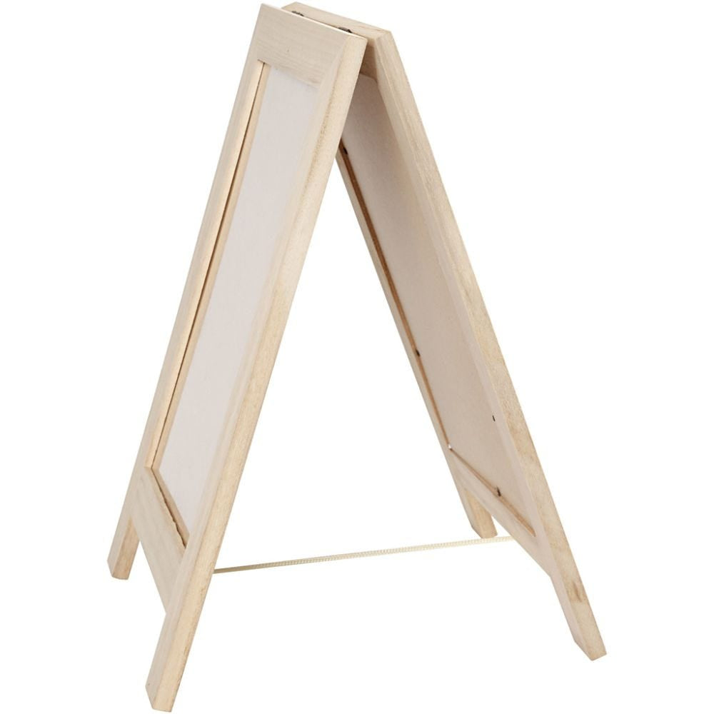 Creativ Company Tischprospekthalter 1 Fach A4 – Plexiglas/Holz, braun