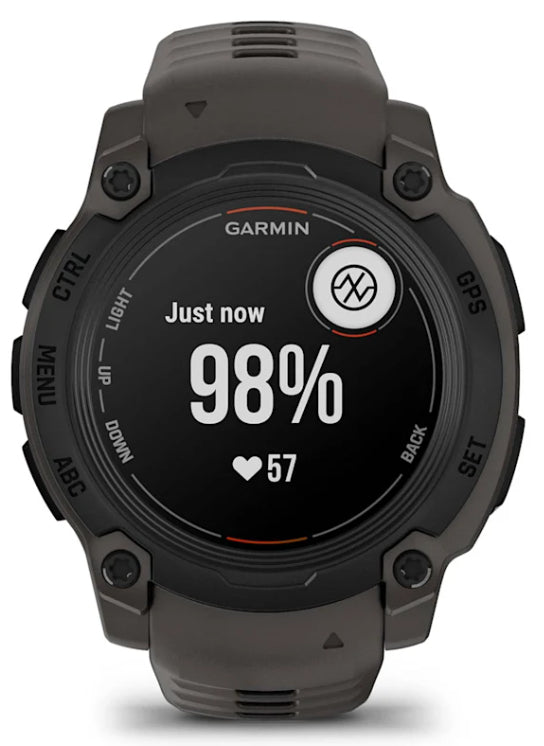 Garmin Instinct E – Smartwatch – 40 mm, Connected GPS, Bluetooth, Regen/Duschebeständig, Schwarz, Sportarmband