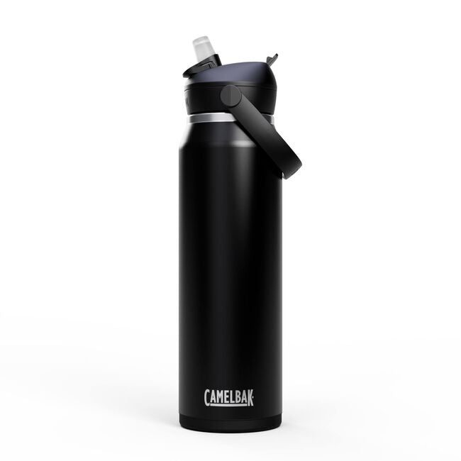 CamelBak Thrive Isolierflasche 1 l – doppelwandig, Edelstahl, Klappdeckel, schwarz