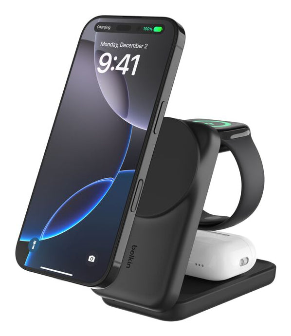 Belkin ULTRACHARGE Ladestation – 25 W, Qi2, magnetisch, klappbar