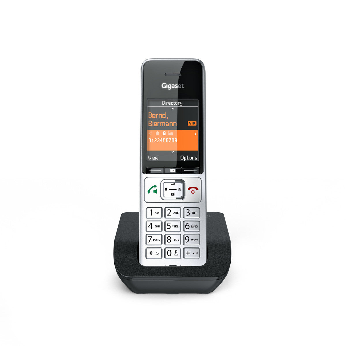 Gigaset Comfort 500 – DECT-Telefon mit Basis, Freisprechen, Anthrazit