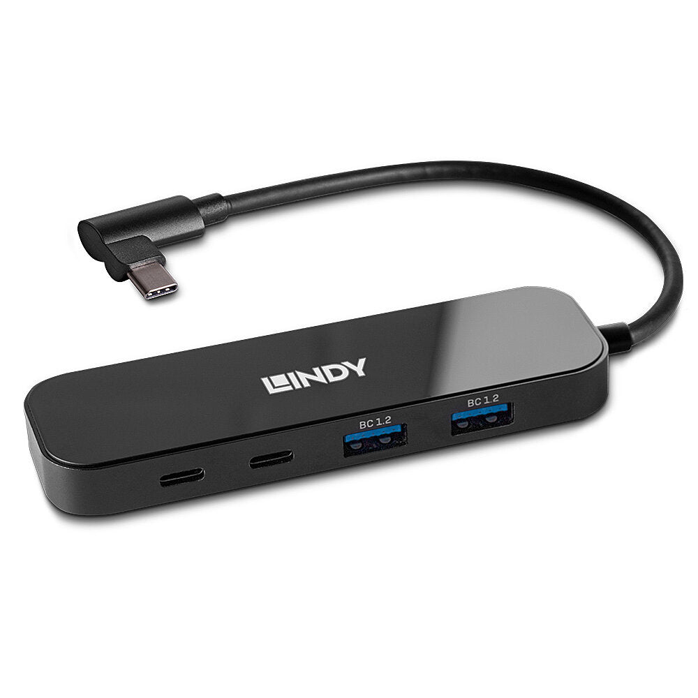 Lindy 43334 USB-Hub – USB-C, 2× USB-A, 100 W PD