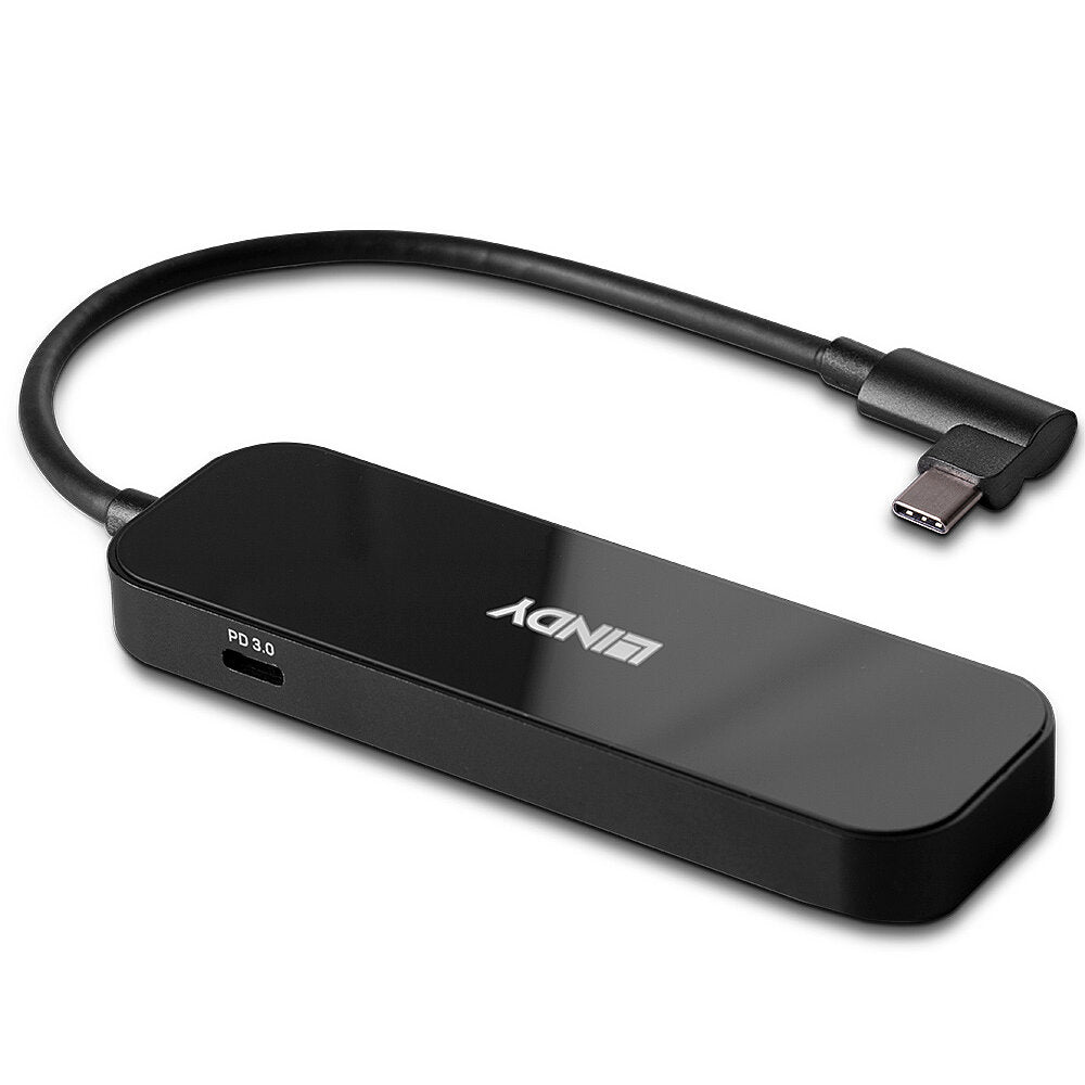 Lindy 43334 USB-Hub – USB-C, 2× USB-A, 100 W PD