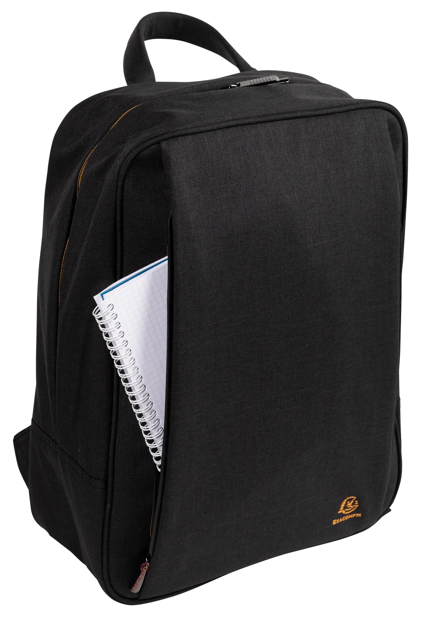 Exacompta City-Rucksack Exactive Smart – wasserabweisend, rPET-Polyester – Schwarz, 320 × 410 × 150 mm