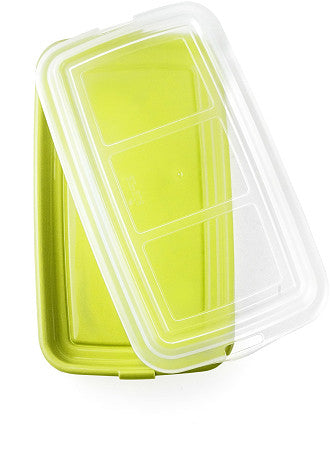 Ibili Vorratsdose, Kunststoff, transparent/grün, für Wurstwaren