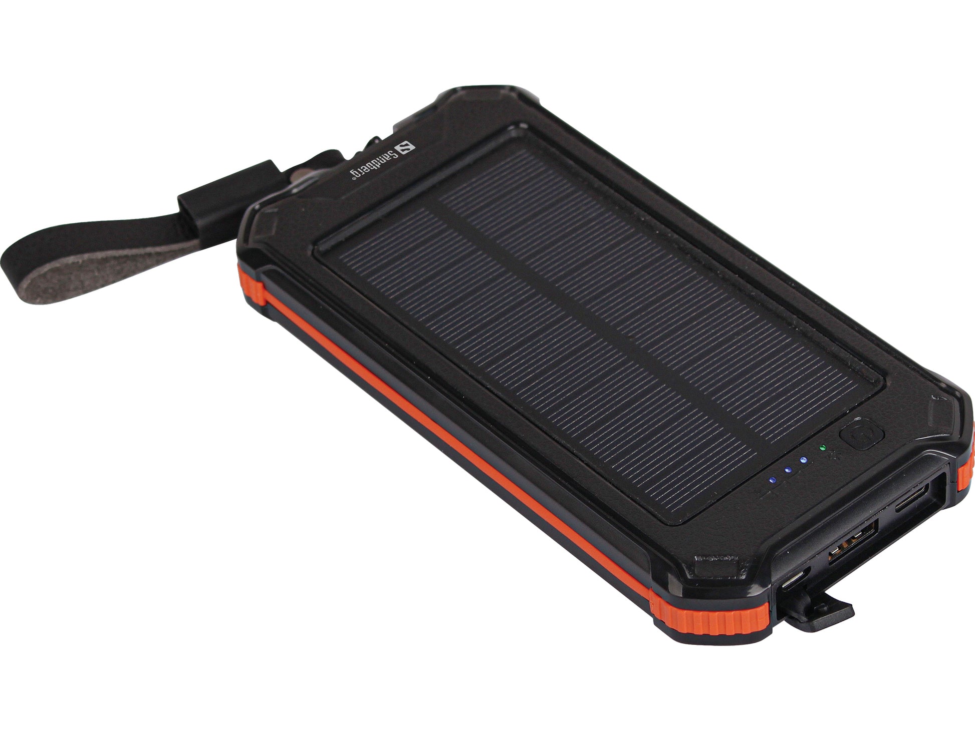 Sandberg Solar-Powerbank 10'000 mAh – 2× USB-C, 1× USB-A, schwarz