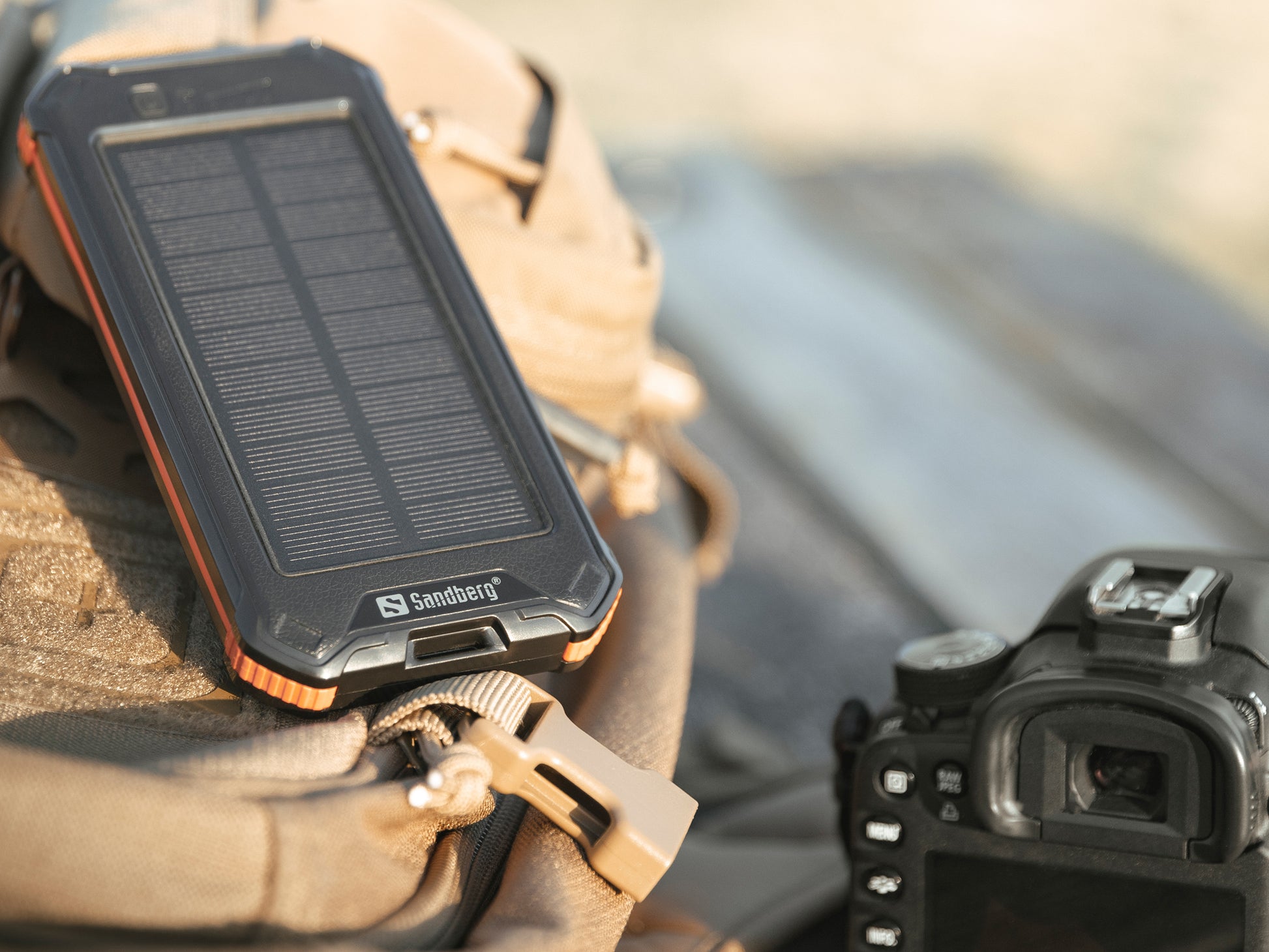 Sandberg Solar-Powerbank 10'000 mAh – 2× USB-C, 1× USB-A, schwarz