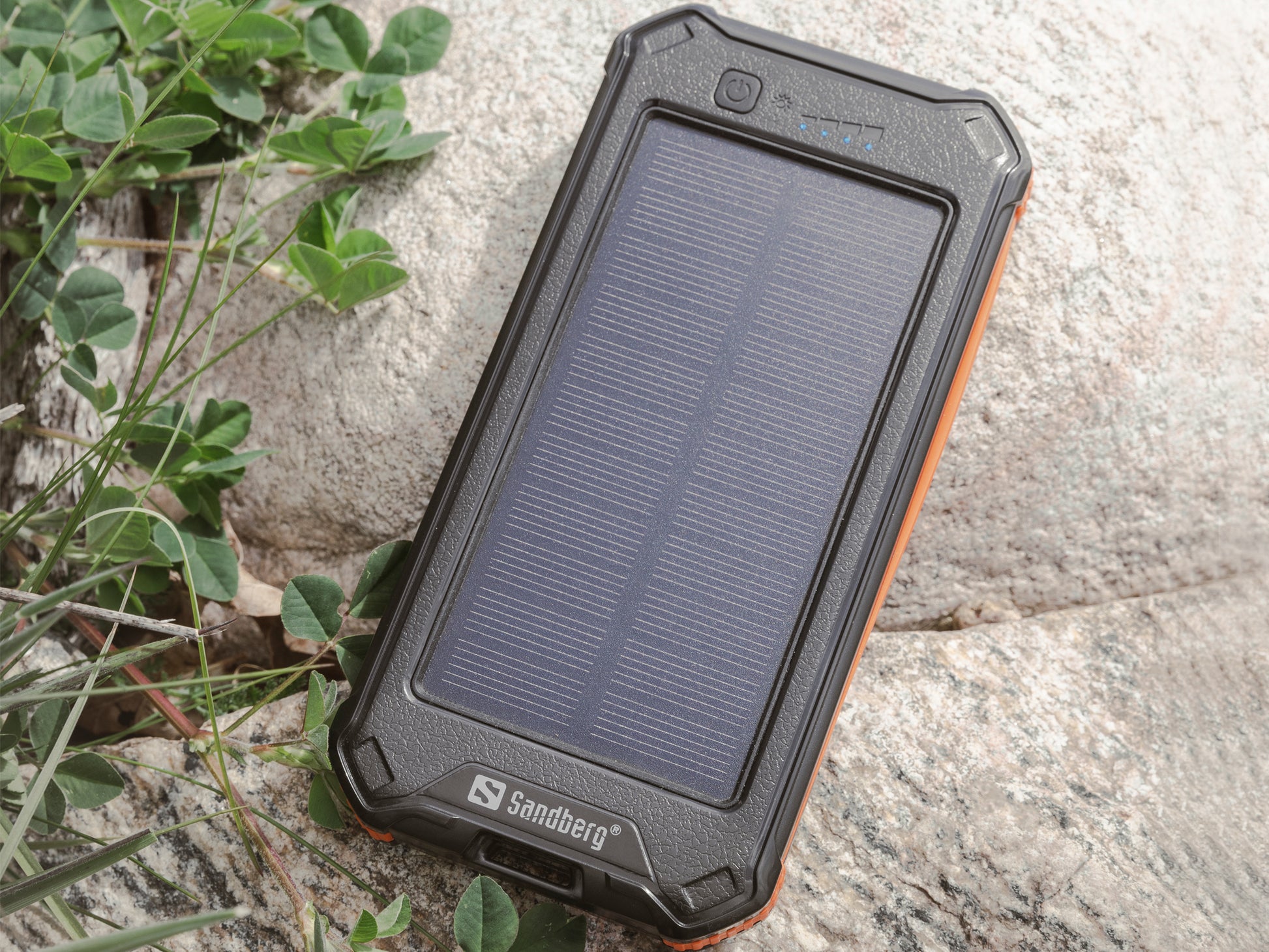 Sandberg Solar-Powerbank 10'000 mAh – 2× USB-C, 1× USB-A, schwarz