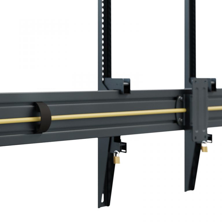 Hagor Wandhalterung – Neigbar – 75–86" – VESA 200×100–800×600 – bis 100 kg, für 2 Displays – Schwarz