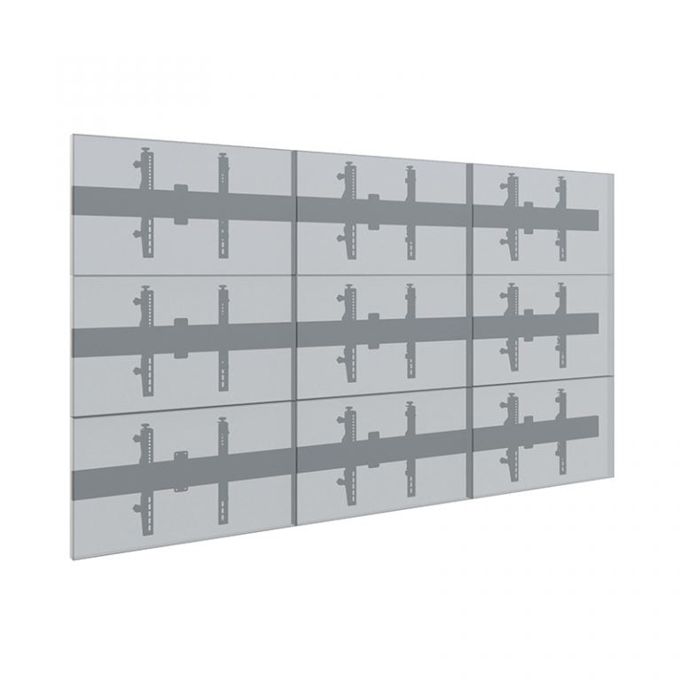 Hagor Wandhalterung – Fix – 46–50" – VESA 200×200–600×400 – bis 360 kg, Kabelmanagement, für 9 Displays