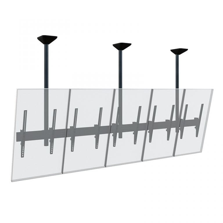 Hagor Deckenhalterung – 46–65" – VESA 400×600 – bis 200 kg, für 5 Displays, neigbar – CPS D5P