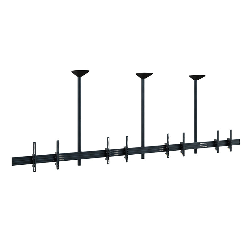 Hagor Deckenhalterung – 46–65" – VESA 200×200–600×400 – bis 40 kg, neigbar, für 4 Displays – CPS D4L