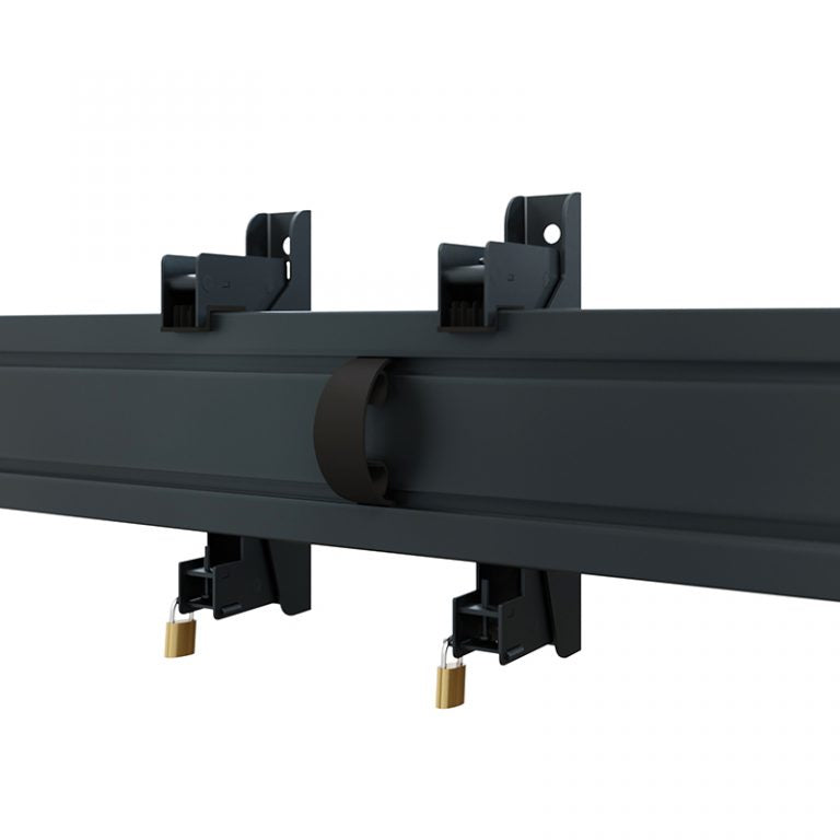 Hagor Wandhalterung – neigbar – 32–43" – VESA 75×75–200×200 – bis 50 kg, für 4 Displays – Schwarz