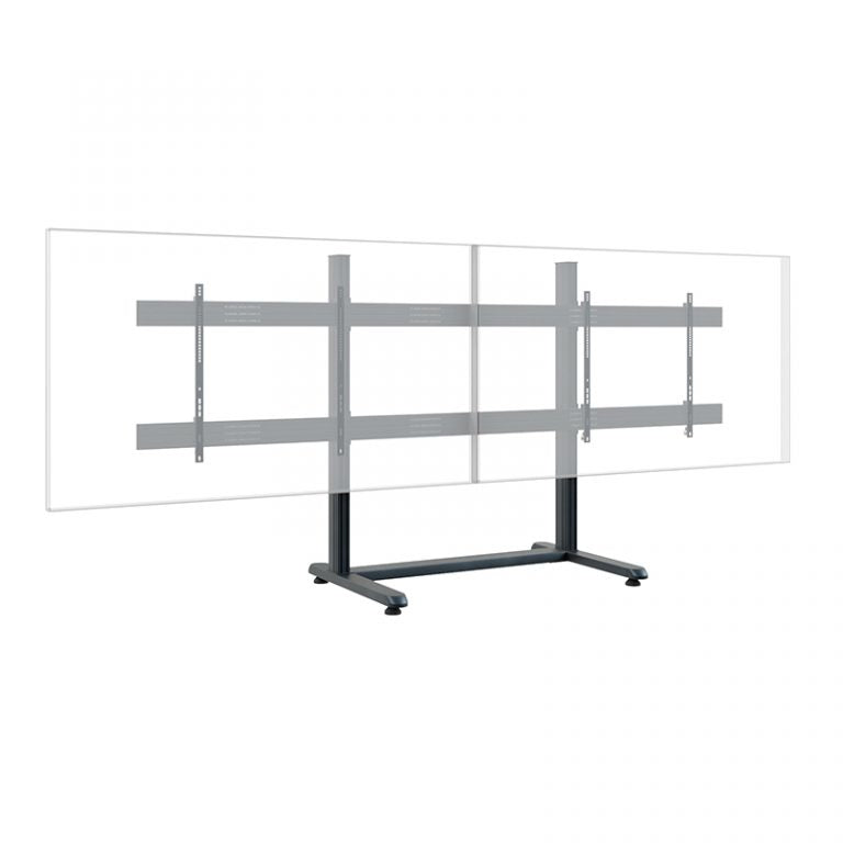 Hagor TV-Wagen – 75–86″ – VESA 400×400–900×800 – bis 75 kg, für 2 Displays, mit Rollen – CPS Floorstand