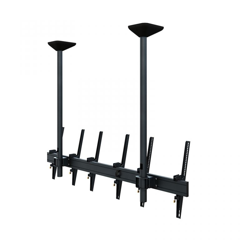 Hagor Deckenhalterung – neigbar – 46–65" – VESA 200×100–400×600 – bis 120 kg, für 3 Displays – CPS D3P