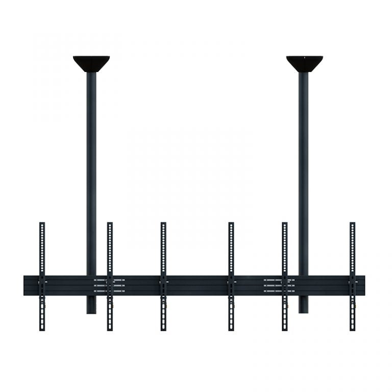 Hagor Deckenhalterung – neigbar – 46–65" – VESA 200×100–400×600 – bis 120 kg, für 3 Displays – CPS D3P