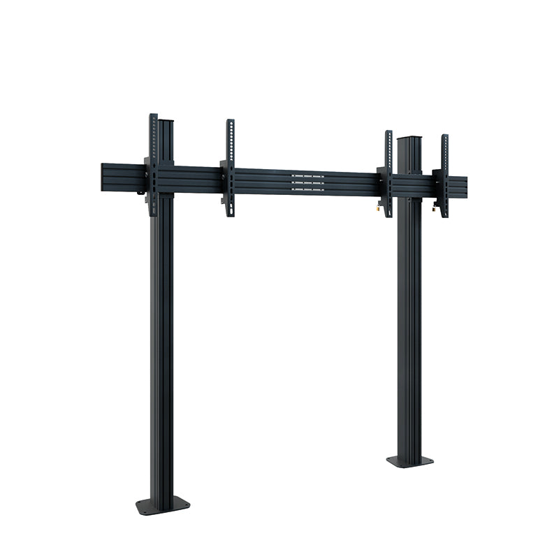 Hagor Bodenständer – 55–65" – VESA 800×400 – bis 50 kg, für 2 Displays – Schwarz