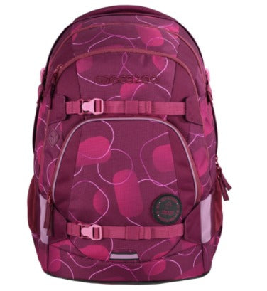 Coocazoo MATE – Schulrucksack, Berry Bubbles, 30 l, 30×44×23 cm, mit Hüftgurt